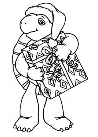 Ninja Turtle Christmas - Coloring Pages for Kids and for Adults
