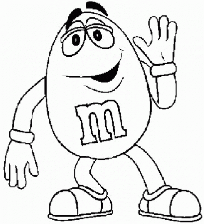 M&m Coloring Page