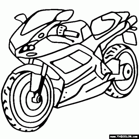 Ducati Sportbike Motorcycle Online Coloring Page | Bike drawing, Coloring  pages, Online coloring pages