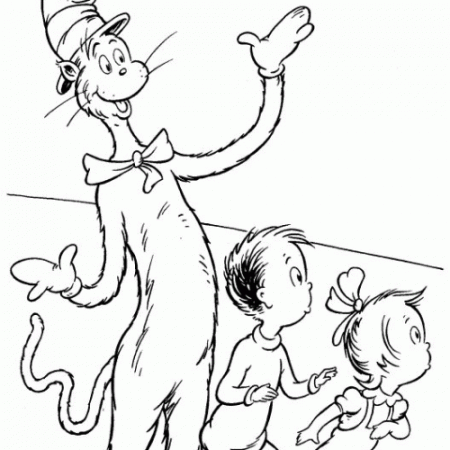 Cat In The Hat Coloring Pages - livingwordministry.co