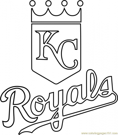 Kansas City Royals Logo Coloring Page - Free MLB Coloring ...