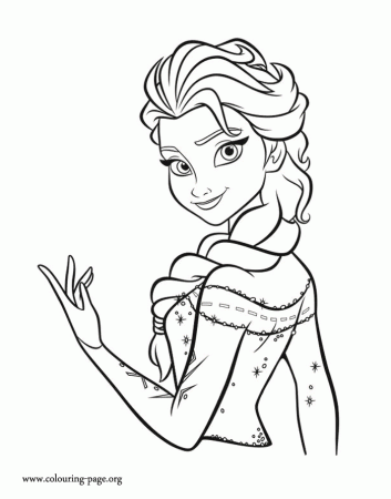 Enjoy this awesome Queen Elsa coloring page. Just print and have ...