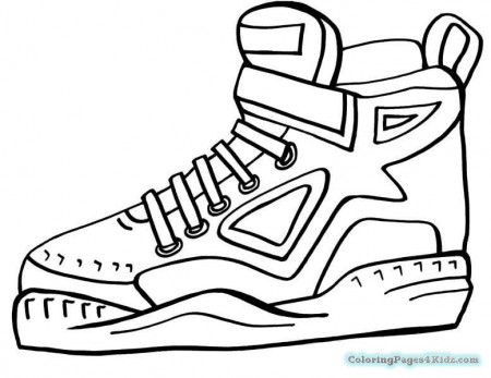 Coloring Pages Of Basketball Shoes