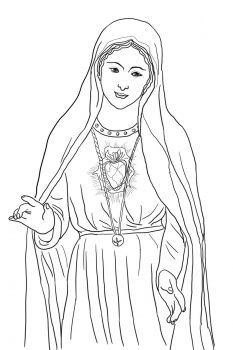 Coloring Pictures Of Mary - Coloring Pages for Kids and for Adults