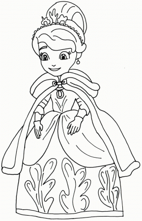 Colouring Pages Sofia The First - High Quality Coloring Pages