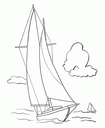 BlueBonkers : Sail Boats Coloring pages - Sailboat Yacht