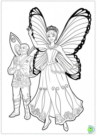 barbie mariposa coloring pages - Google-sÃ¸gning | Barbie Coloring ...