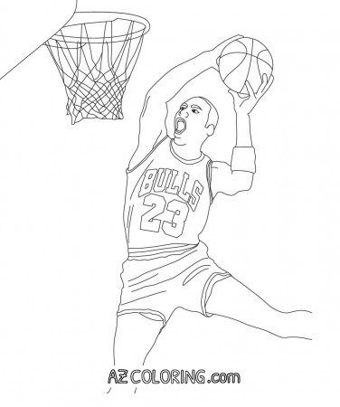 Michael Jordan Coloring Page