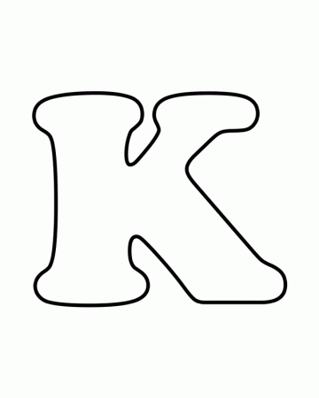 Letter K Coloring Page Printable - Aiwosen.com