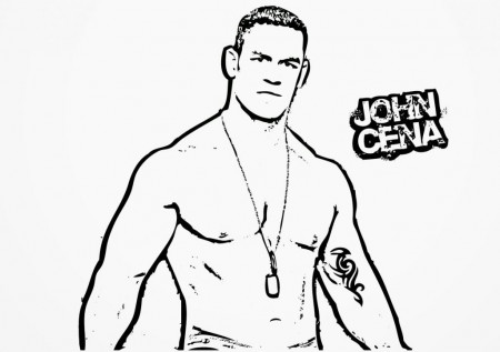 Wwe Coloring Pages John Cena Is A Part Of Wwe Coloring Pages ...