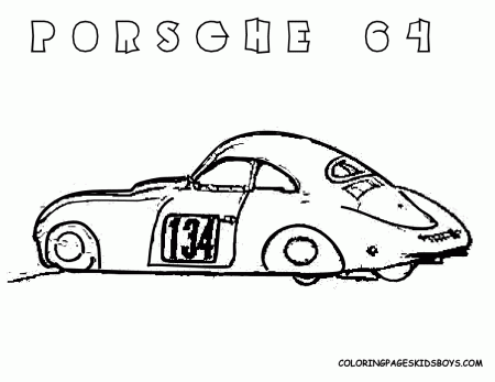 transmissionpress: Coloring Page Of 1939 Porsche 64