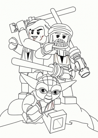 Lego Star Wars Characters Coloring Page | Batch Coloring