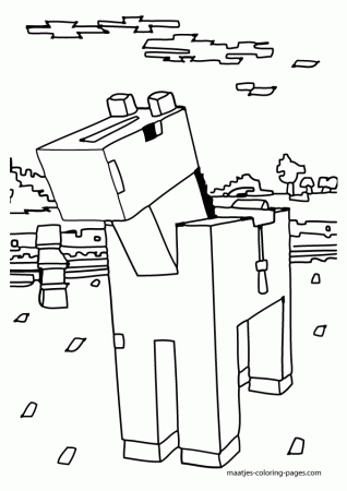 Minecraft Ocelot Coloring Pictures - High Quality Coloring Pages