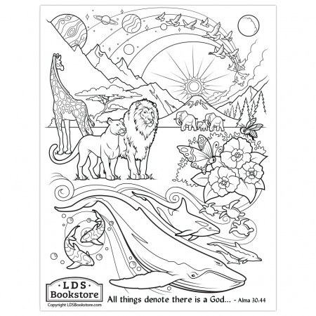 All Things Denote There is a God Coloring Page - Printable