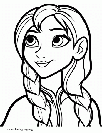 Frozen - Anna coloring page