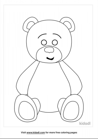 Stuffed Animal Coloring Pages | Free Toys Coloring Pages | Kidadl