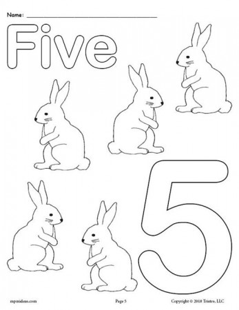 Numbers Coloring Pages - Worksheets Day