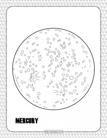Mercury Planet Coloring Pages | Planet coloring pages, Solar system  worksheets, Mercury planet