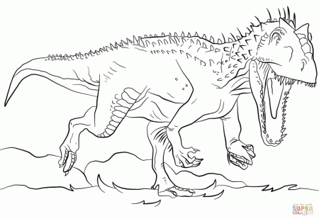Jurassic Park Indominus Rex coloring page | Free Printable ...