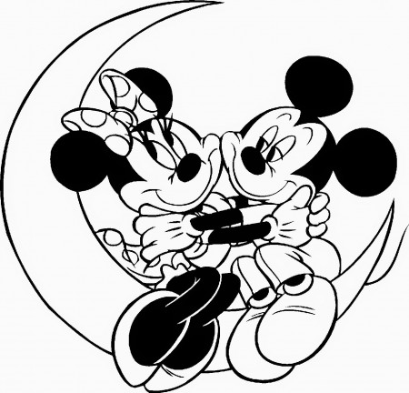 VALENTINE COLORING PAGES DISNEY CHARACTERS | Coloring Pages PDF