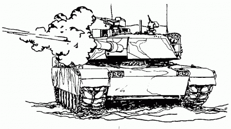 Kindergarten Army Tank Coloring Pages - Huronair