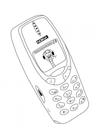 Cell Phone coloring pages