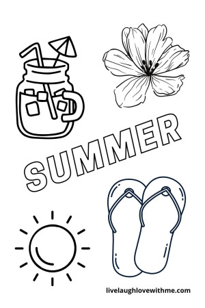 Summer Coloring Pages Free Printable - Live Laugh Love