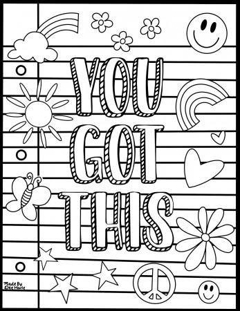 You Got This Coloring Page- Digital Download – madebydeemarie