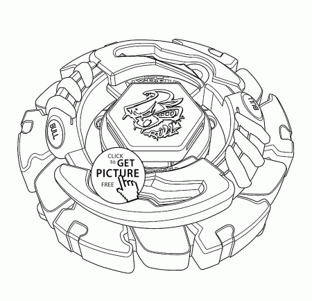 Beyblade coloring pages for kids, printable free
