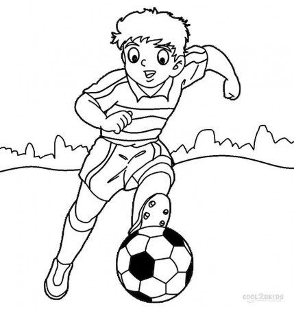 Free Printable Sport Coloring Pages Playing Football On The Field ...