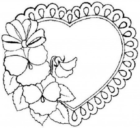 Coloring Pages Of Hearts And Flowers With Sayings For Moms Family Tinley –  Approachingtheelephant