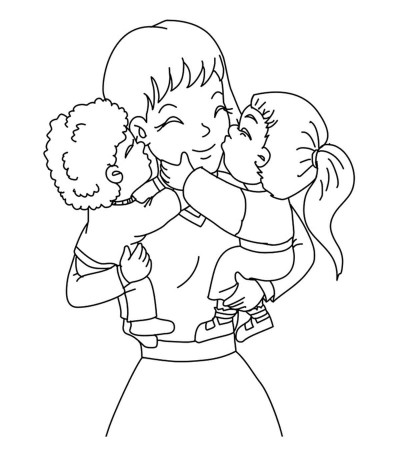 Top 20 Free Printable Mother's Day Coloring Pages Online