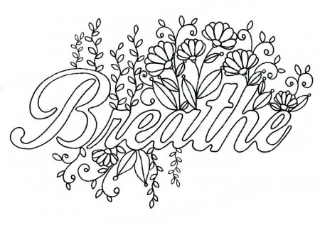 Positive Quotes Coloring Pages For Adults | www.robertdee.org
