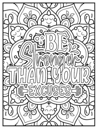50 Motivational Coloring Pages Volume 1 - Etsy