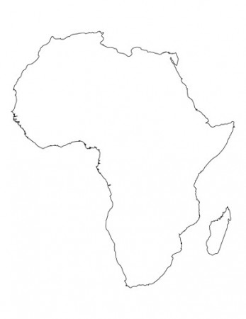 Africa Map Coloring Pages - Coloring Map Africa with Countries - Printable  Map Collection