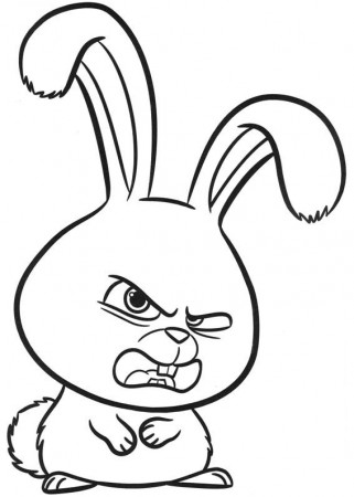 Angry Snowball Coloring Page - Free Printable Coloring Pages for Kids
