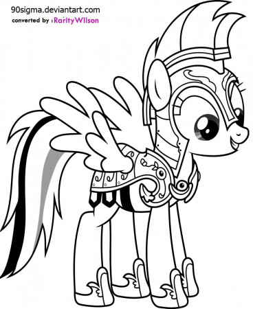 Rainbow Dash Coloring Pages | Team colors