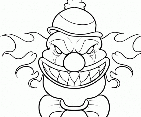 Joker Scary Skull Coloring Pages - Novocom.top