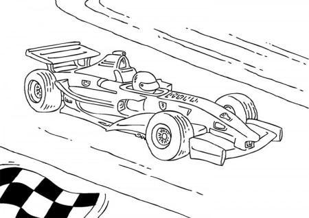 Coloring Page Formula 1 race car - free printable coloring pages - Img 27177