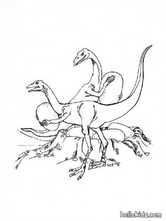 Dinosaurs with eggs coloring pages - Hellokids.com