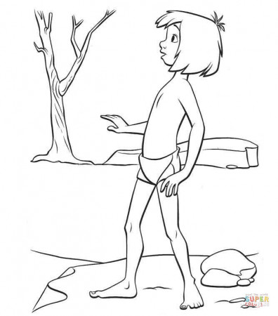 Mowgli coloring page | Free Printable Coloring Pages