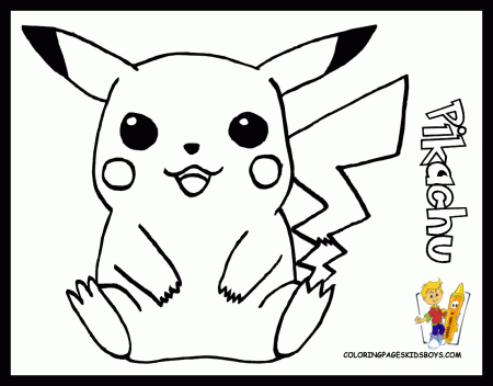 Cartoon Printable Pokemon Coloring Pages | Coloring Book How