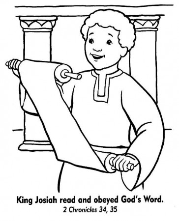 King Josiah coloring pages to print and color for children ...