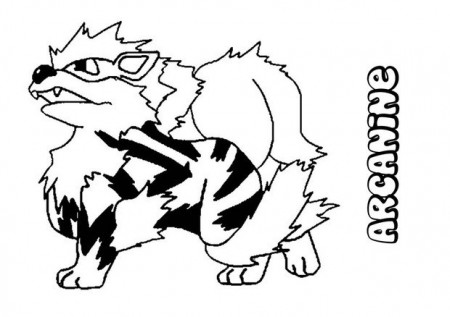 Arcanine coloring pages - Hellokids.com