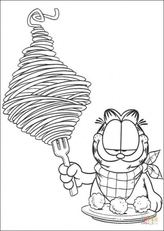 Spaghetti coloring page | Free Printable Coloring Pages