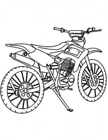How To Draw Dirt Bike Coloring Page : Coloring Sun