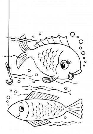 Cute Fish Printable Underwater Coloring Pages for Toddlers - Print ...