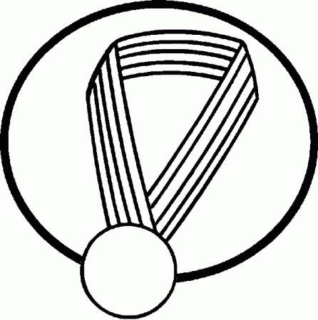 Olympic Medal Coloring Page