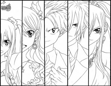 Fairy Tail Colouring Pages - High Quality Coloring Pages
