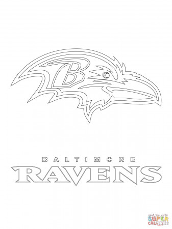 Baltimore Ravens Logo coloring page | Free Printable Coloring Pages
